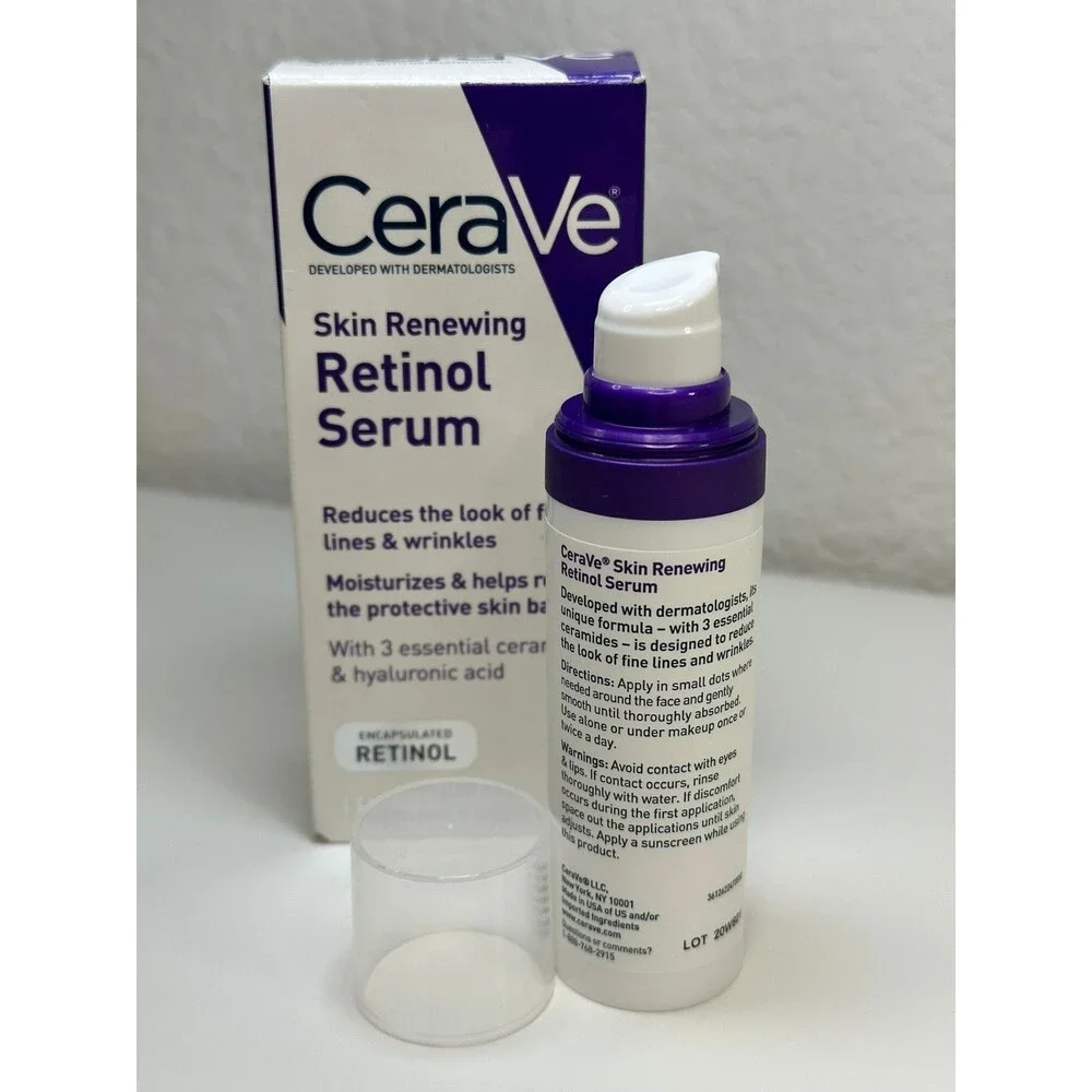 CeraVe Skin Renewing Retinol Serum 1oz New In Box Fine Lines Wrinkles Vitamin A